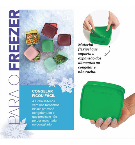 Tupperware | Jeitosinhos 400 Ml Freezer - Cores Cor Aqui Tem Cheiro Verde