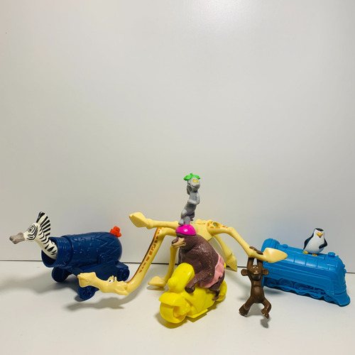 Madagascar 3 Mcdonalds 2012 Colección Completa - 8 Muñecos