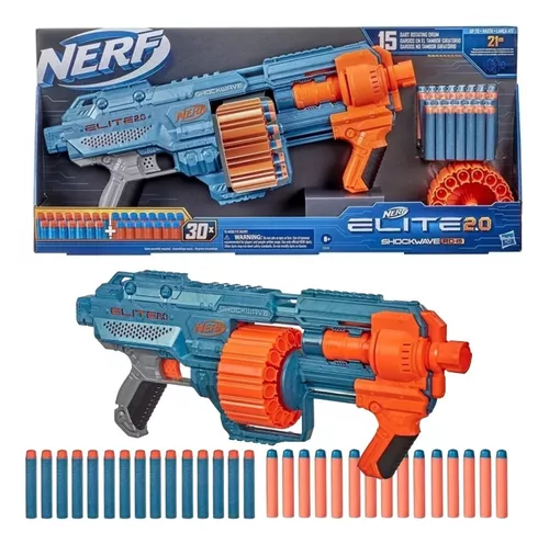 Lança Dardos Ner Elite Schockwave RD-15 Giratório para 15 Dardos E9531 -  Hasbro