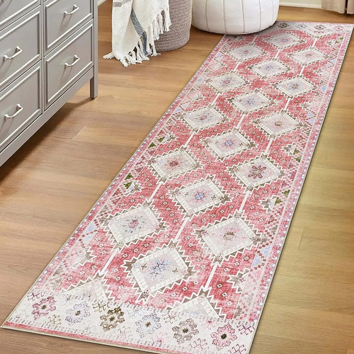 ~? Vernal Machine Washable Area Runner Rug Non Slip Back Hig