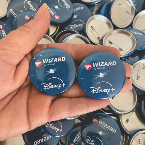 100 botones personalizados, broches de botones, alfileres, botones personalizados de colores