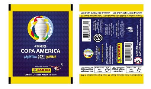 Copa América 2021 - Caja De 50 Sobres + Album De Obsequio