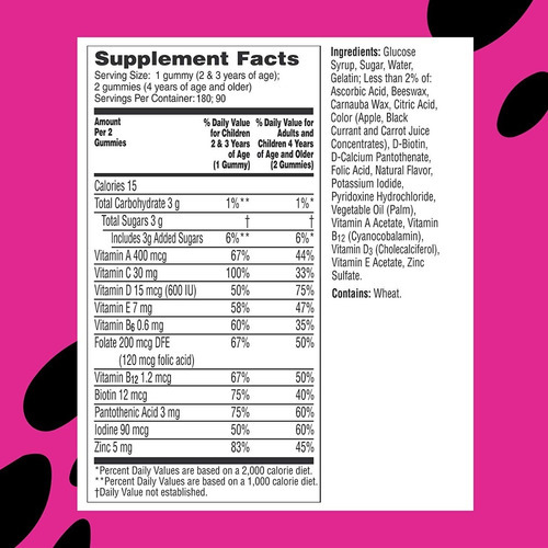 Gomas multivitamínicas para crianças, 180, vitamina A, B, C, D, E, por exemplo, G8, sabor de frutas