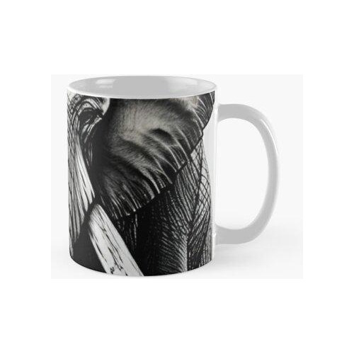 Taza Jumbo Hermoso Elefante Africano Arte Calidad Premium