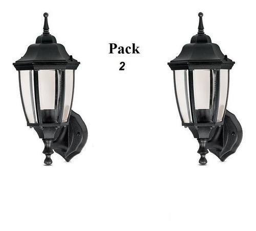 2 Farol Aplique De Pared Estilo Clasico Exterior