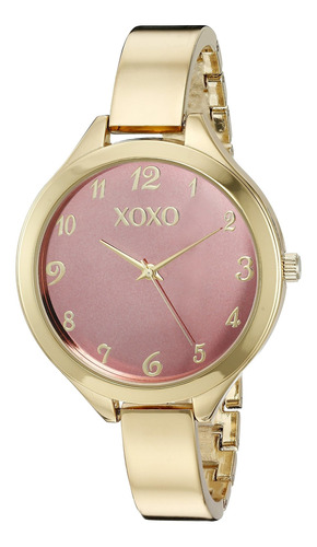 Reloj Mujer Xoxo Xo282 Cuarzo 41mm Pulso Dorado