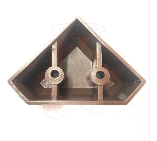 Pata De Plástico Para Sala Triangulo Pija 3cm (12 Pza) Cafe Café