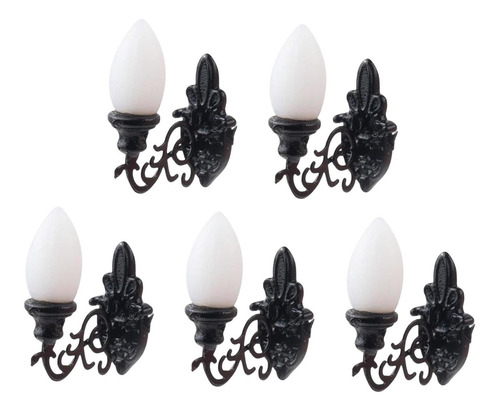 Mini Lámparas De Pared En Miniatura, 5 Unidades, Juguetes Pa