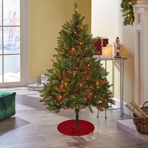 Faldón De Árbol De Navidad De Punto