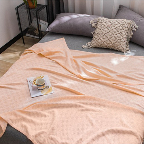 Manta De Cama De Algodón, Manta Térmica De Algodón Doble De