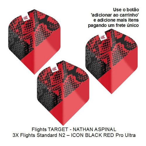 Flights Target Aspínal Std2 - Icon Black Red Pro Ultra