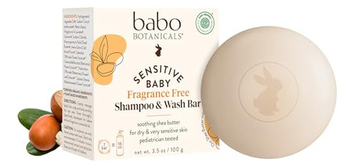 Shampoo Y Barra De Lavado 2 En 1 Sin Fragancia Para Bebés Se