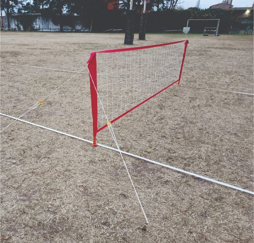 Imagen 6 de 8 de Cancha Fútbol Tenis Lite 2 Mts Con Estaca + Cintas 4 X 2 Mts