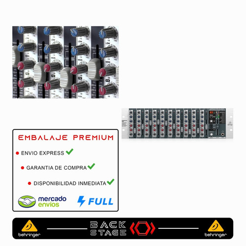 Behringer Rx1202fx Mezcladora Para Rack 12 Canales