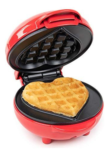 Wafflera Para Mini Waffles De Corazón De San Valentín Dash