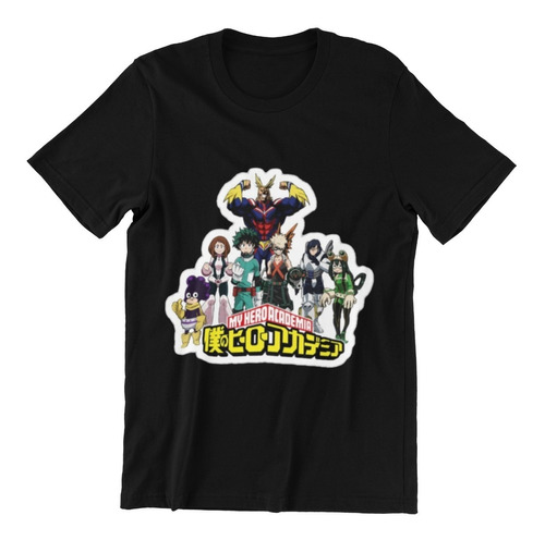 Polera Unisex My Hero Academia Anime Otaku Algodon Estampado