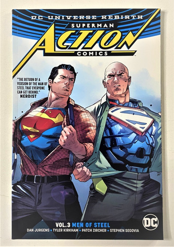 Superman Action Comics Men Of Steel Rebirth Ingles Stock