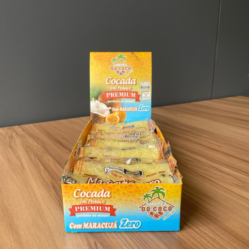 Cocada Com Maracujá Zero Açúcar Sabores Do Côco 15 Unidades