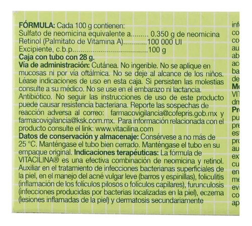 Vitacilina Ung 28 Gr Pack C/5 Pzs