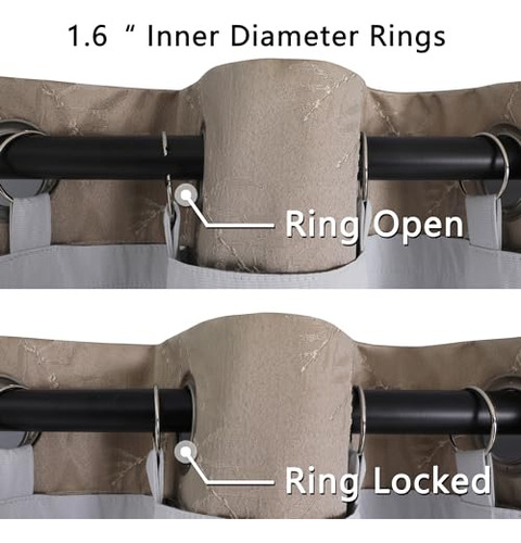 Chyhomenyc 2 Paneles De Forro Para Cortinas 100% Blackout,