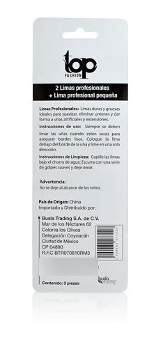 Caja Con 72 Kit De 4 Limas Profesionales De Uñas