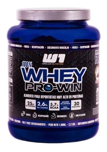 Imagen 1 de 1 de Suplemento en polvo Winkler Nutrition Whey Pro Win proteínas sabor pie de limón en pote de 1kg