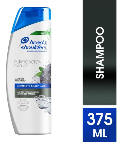 Shampoo Head & Shoulders Control Caspa Carbón Activado 375ml