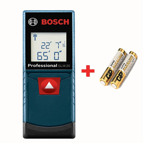 Imagen 1 de 8 de Medidor Distancia Laser Metro Digital Bosch Glm 20 M