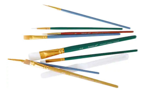 Set Pinceles Espátulas 25 Pz Redondo Plano Angular Abanico