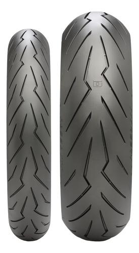 Par Pneu Pirelli 120/70r17 + 180/55r17 Diablo Rosso 3 Moto