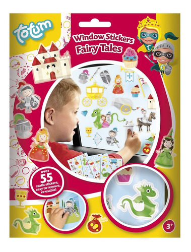 Totum Manualidades Stickers Castillo Dragones Niños Juguete