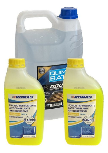 Combo 2lts De Refrigerante Concentrado Konas + Bidon 5lts 