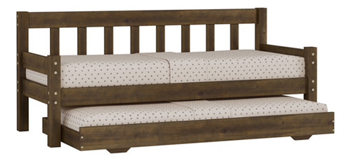 Marinera Cama Sofa Dormitorio Castaño Bicama Marrón