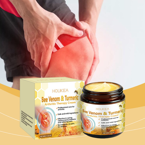 2pcs Bee Venom Crema Terapéutica con Veneno de Abeja y Cúrcuma - Alivia Dolor Articular, Textura Fresca, Sin Irritación | Cuidado Profesional para Artritis y Movilidad