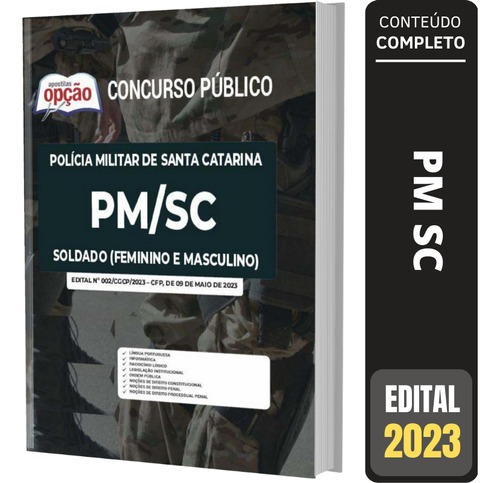 Apostila Concurso Pm Sc - Soldado - Polícia Militar De Santa Catarina