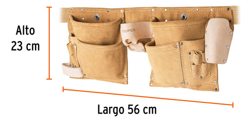 Porta Herramientas Cinturon 13 Compartimentos Uso Rudo 11537