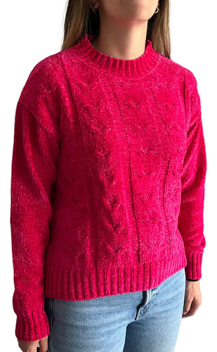 Saco Chenille Colores Moda Sueter Suave Buzo