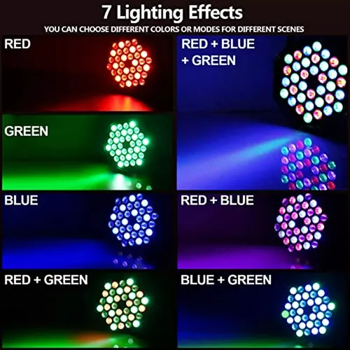 Luces Eventos Escenario Dj Proyector Rgb Control 36 Leds
