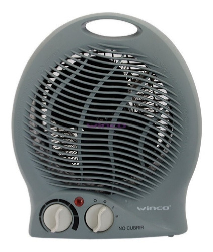 Imagen 2 de 10 de Caloventor Electrico Termostato Apto Baño Portatil Winco 114