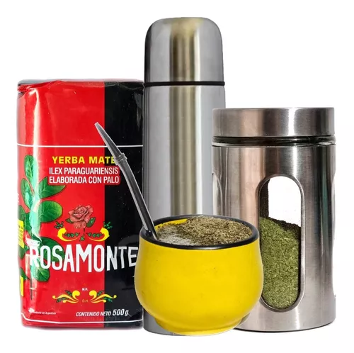 Pack Mate Argentino Bombilla Te Tisanas, Yerba Mate + Regalo