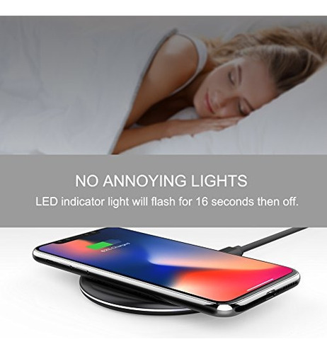 Yootech Cargador Inalámbrico Qi-certified 7.5w Carga Inalámb
