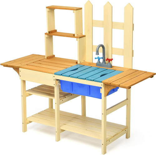Cocinita P/niños De Madera, Estilo Rústico; Costzon