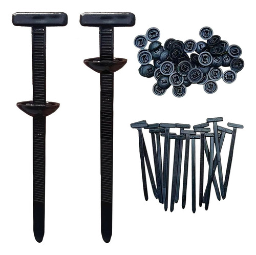 50 Piezas Hebilla Universal De Nailon Para Bridas De Cables