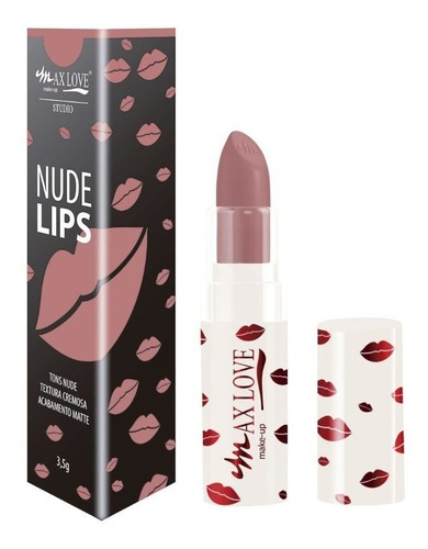 Batom Bastão Nude Lips Cor 456 Max Love 4g