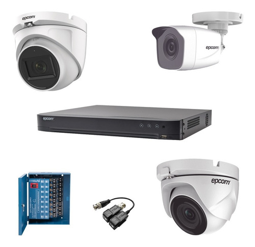 Imagen 1 de 8 de Kit Dvr 16ch, 5 Cam 1080p, 1 Cam 1080p Coaxitron, 2 Bala