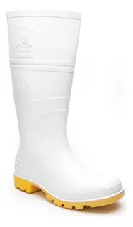 Bota De Hule Bata Aquamax Blanca Negra Hombre Impermeable