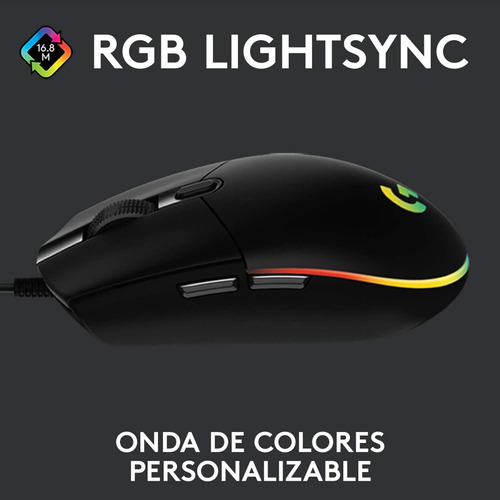 Mouse Logitech G Series G203 Lightsync Rgb 8000 Dpi