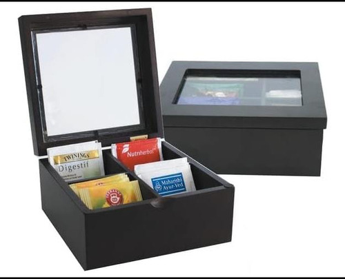 Presencehhh Wood Tea Cofre Caja De Almacenamiento De Té De Y