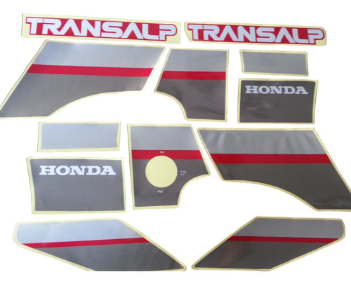Calcomanias Para Honda Xl 600v Transalp 1990 Moto Roja