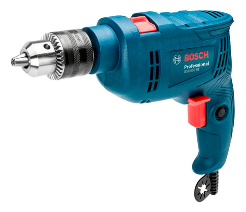 Taladro Impacto Bosch Gsb 550 Re + Mango + Maletín 06011b60n